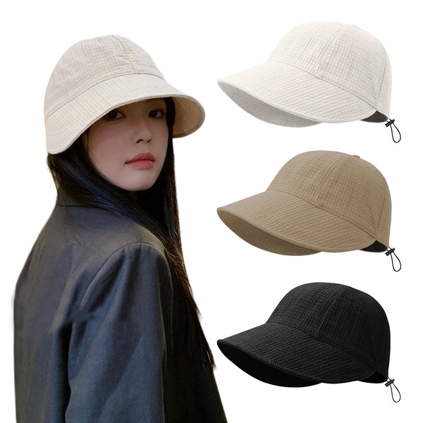 HarnyLoom Women's UV Protection Hat, Wide Brim Hat, Adjustable Size,