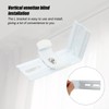 DOITOOL 4Pcs Vertical Blinds L- Shaped Brackets Blinds Curtain Track