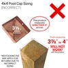 4x4 Copper Flat Top Post Cap by Captiva - Extended