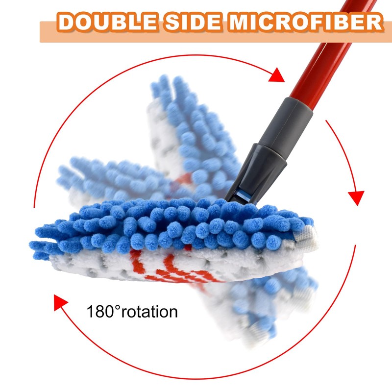 Microfiber Mops for Floor Cleaning, Flat Mop for Wet &