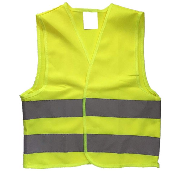 Kids High Visibility Reflective Safety Vest for Costume Running Cycling Size M