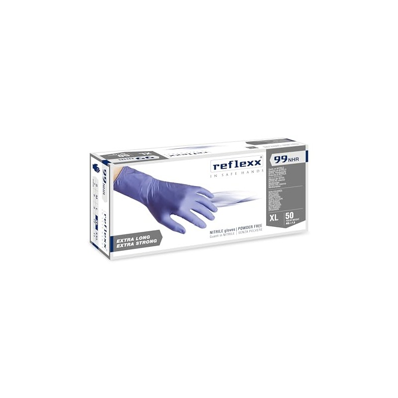 Reflexx R99/XL "HIRISK", the high resistance powder free nitrile gloves