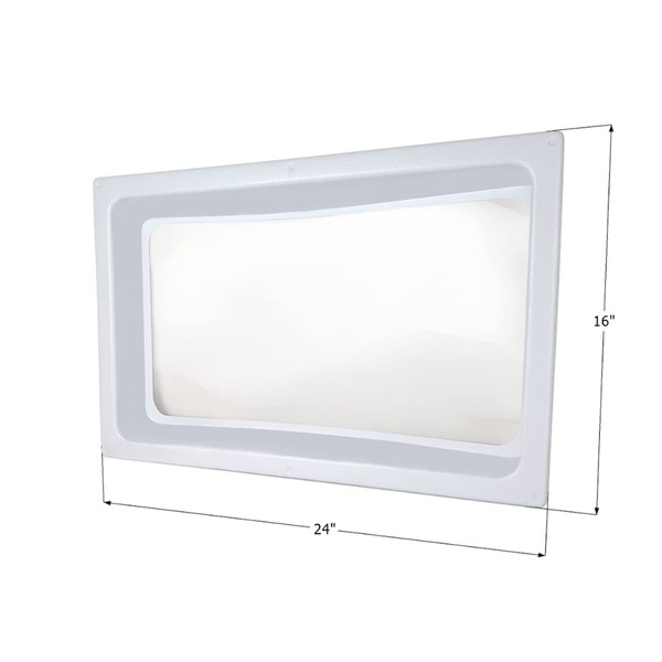 ICON 01981 Skylight Inner Dome SL1422 for 22" x 14" x 5" Opening - Clear