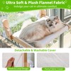 Cat Window Perch with Wooden Frame – Aloxina Foldable Cat