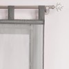 ESLIR Roman Blind with Loops, Kitchen Curtains, Transparent Tab-Top Curtains,