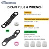 DEHOMKUS RV Water Heater Drain Plug Kit Include 1Pcs Angled