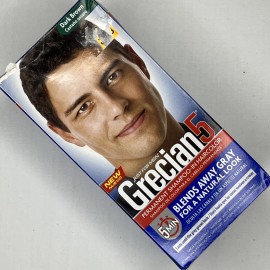 Just for Men Grecian 5 Permanent Shampoo-In Haircolor -DARK BROWN Grecian5
