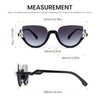 Cyxus Sunglasses Women UV Protection Retro Cat Eye Fashion Semi