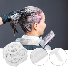1 Stück Heiß gefärbte Baumwollstreifen, Spulen, Haarwerkzeug, Watte, Falten, Haarfärbemittel, Baumwollstreifen für Haare, Sirup für Haare, Dauerwelle, Spulenstreifen, Haarspulenstreifen, Weiß Healvian
