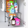 Simple Houseware Chrome Metal Stackable Storage Rack, 16.75 in L