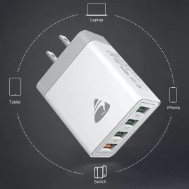 Lagom Enchufe Usb Clavija48w Carga Rápida3.0 4puertos Para Celular