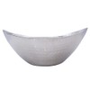 CIY-cookityourself Hammered Stainless Steel Oval Serving Dish Platter Snack Bowl