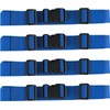 MAGARROW 1.5" Utility Luggage Straps with Buckle Adjustable, 4-Pack (Blue,