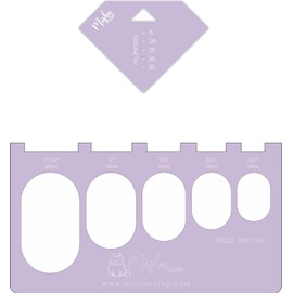 Selector de Arillos Compatible con Paso 2:1 Con Esquinero Diamante Para Colocar Elástico Creación de Libretas y Agendas (Lila)