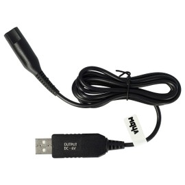 vhbw Charging Cable Compatible with Braun Cruzer 5 HC5090 (Type 5427, Head Hair Clipper HC3050 Shaver - Power Cord, 120 cm