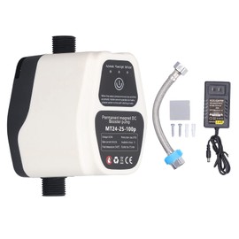 Water Pressure Booster Pump Automatic Shower Booster Pump Intelligent Circulator Pump for Household Bathroom Sink 100-240V(US Plug)