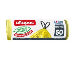 Alfapac 10 Coulissac 50 L Sorting Recyclable Packaging Paper Newspaper Envelopes Green