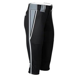 Boombah Women's Hypertech Series Fastpitch Venom Pant Black/Gray/White - Size Waist 32" (Inseam 22")