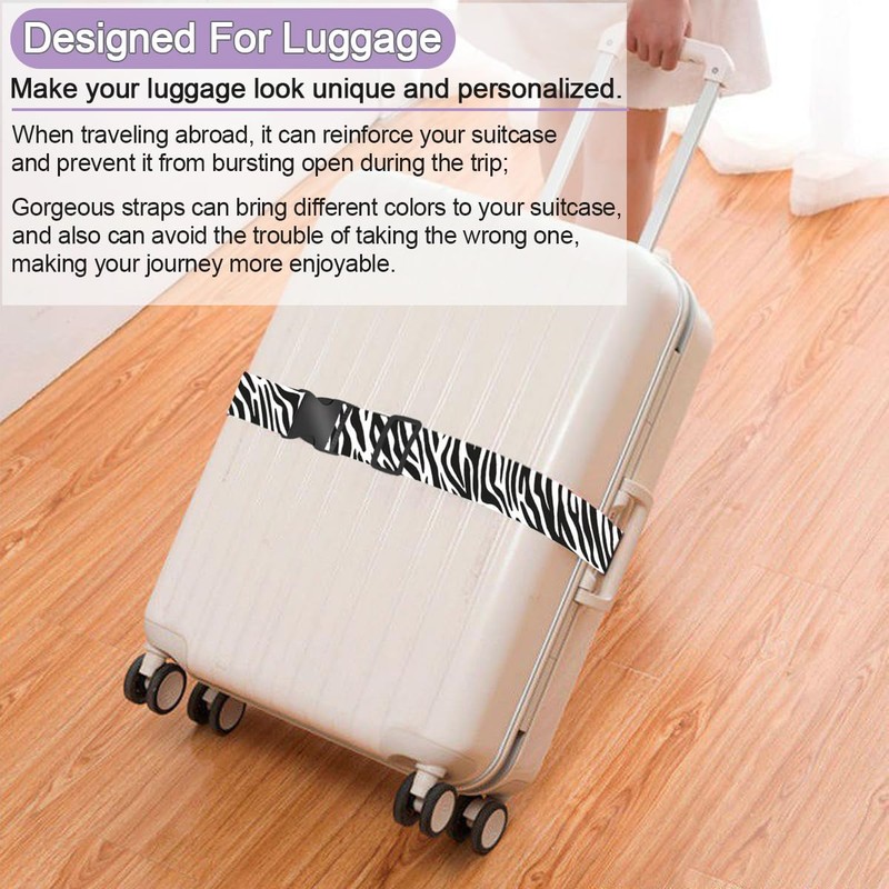 Suitcase Straps Set of 2 Suitcase Strap Eye-catching Adjustable Suitcase