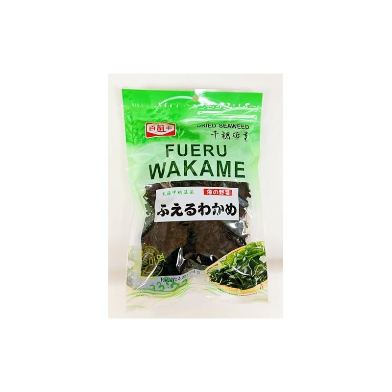 Fueru Wakame Dried Seaweed, 4 oz, Japanese Style Seaweed