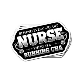 CNA Gift for Women Certified Nursing Assistant Appreciation Gifts Ideas Medical 3Pcs/Pack Nursing Sticker Die Cut Vinyl Decal for Laptop Cute Nurse Stickers for Cars Nurses Decals for Cups Tumblers