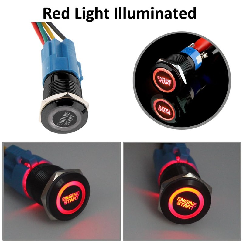 ETOPARS Black Case 19 mm Car Toggle Switch Rocker Switch