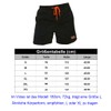 Ougelebo Men's Swimming Trunks with Zip Pocket, Quick-Drying, orange