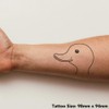 'Rubber Duck Head' Temporary Tattoo - Water Resistant, Skin-Safe, Non-Toxic