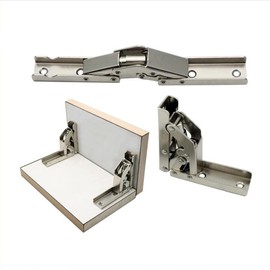 90 Degree Folding Door/Shelf Hinge Hidden Bracket Table Holder Furniture Parts (2pc)