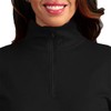 Minus33 Merino Wool Womens Woolverino Micro 1/4 Zip Black Large