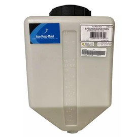 Ace Roto-Mold Blow Molded 5 Gallon Square Rinse Tank, White - SPBM05-SQ5