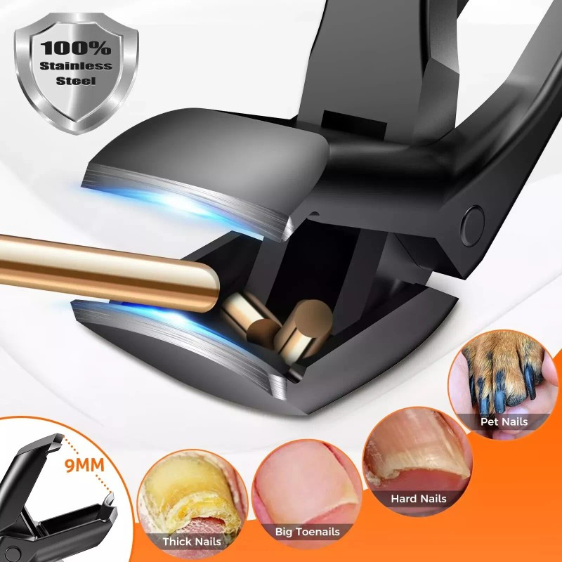 DRMODE Toenail Clippers for Seniors Thick Toenails 2024 Upgrade Angled