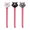 Joie Kitchen Gadgets 067742-124159 Meow Bag Ties, Plastic, White/Black/Grey