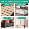 4Pcs Adjustable Height Bed Support Legs,Metal Furniture Legs 3.15-4.72 inch,for