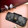 AooCare Eyeglass Case, Leather, Eyeglass Case, Glasses Case, Antique, Slim,
