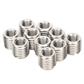 Eujgoov Thread Inserts M10 Internal Thread M16 Male Thread Stainless Steel Thread Inserts Kit Thread Repair Tool for Furniture Pack of 10
