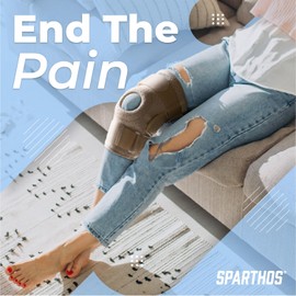 Sparthos Knee Brace - Relieves ACL, MCL, Meniscus Tear, Arthritis, Tendonitis Pain - Open Patellar Design with Dual Hinged - Support Compression for Running, Working Out, For Men and Women (Beige-S)