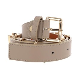 VALENTINO Emma Winter Belt W100 Beige / Oro - Can be Shortened, Beige / Oro