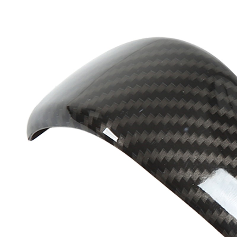 Carbon Fiber Style Gear Shift Head Cover Trim Car Modification