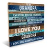 to My Grandpa Wooden Sign Best Grandpa Gift, Grandpa Gifts