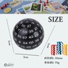 Rubonarie 100 Sided Dice Polyhedral Dice Black White Board Game