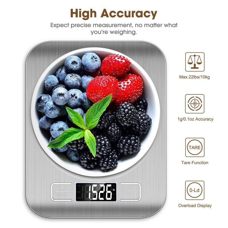 Mik-Nana Food Scale, 22lb Digital Kitchen Scale Weight Grams and