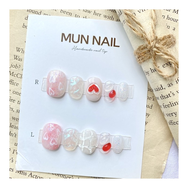Heartcock❤️ Nail Tip - Long Oval / 하트콕❤️ 네일팁 -