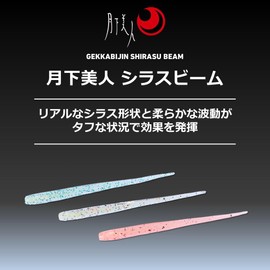 DAIWA Worm Tsukiyobijin Shirasu Beam 2.8 Light Orange