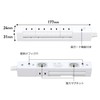 STYLED Rotating Magnetic Power Strip AC Outlet, 4 Outlets, 6.6