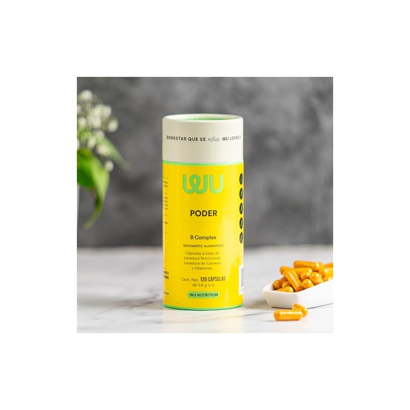 WU Nutrition PODER | Complejo B • Vitamina B1 B2
