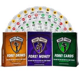 Fore! Cards 3 Game Bundle – Fun and Strategic On-Course Golf Games for Groups – Games for Every Type of Golfer – Gift for Men and Women – Interactive On-Course Golf Card Games