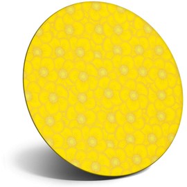 Destination Vinyl ltd Magnet for Refrigerator, Fridge - Cute Yellow Buttercup Flower for Office, Cabinet and Whiteboard, Magnetic Stickers, 3153