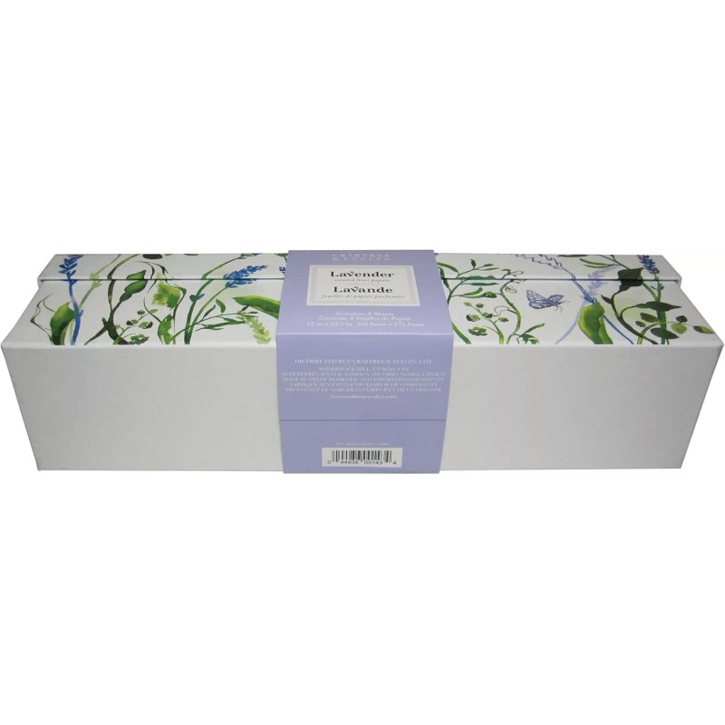 Crabtree & Evelyn Lavender Scented Drawer Liners 8 Sheets (12