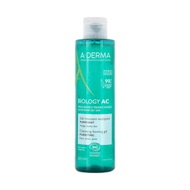 ADERMA, Biology AC Gel Limpiador Purificante con Ingredientes Naturales, Para Piel con Tendencia Acnica, 200ml                                        